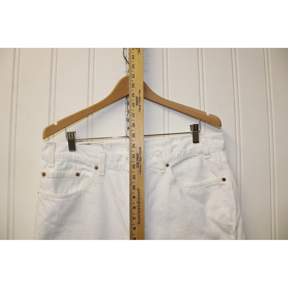 Vintage Levi’s 550 White Denim Jeans 38x30 Baggy Y2K Made In‎ The USA - Picture 3 of 12